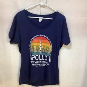 Apollo 11 first man on the moon 50th anniversary T-shirt